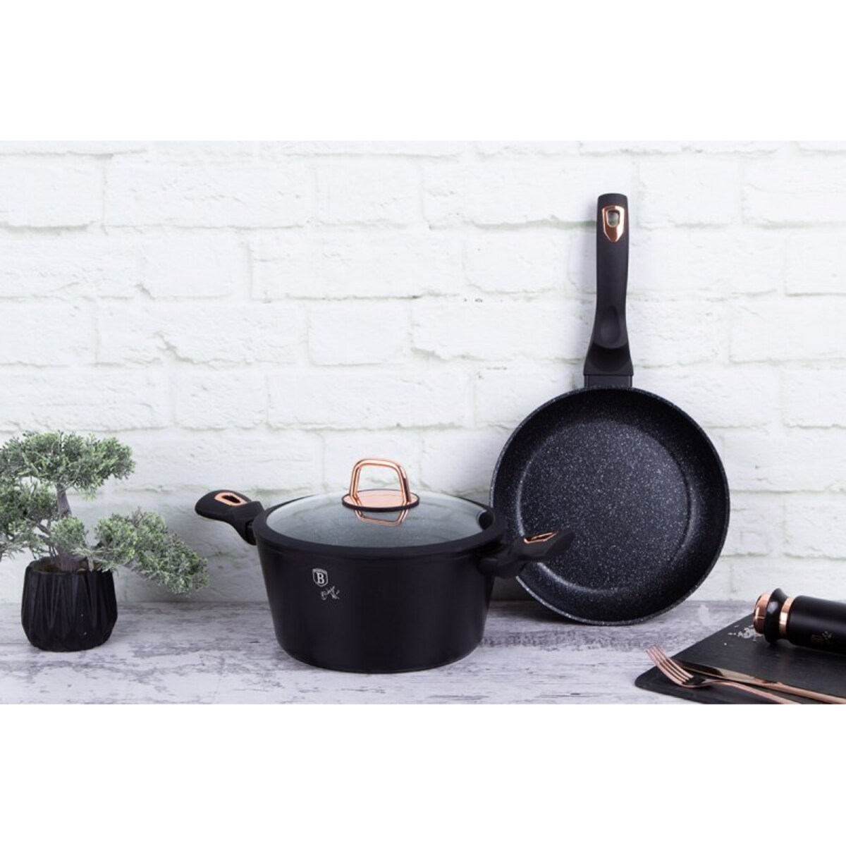 Garnek I Patelnia Berlinger Haus Black Rose