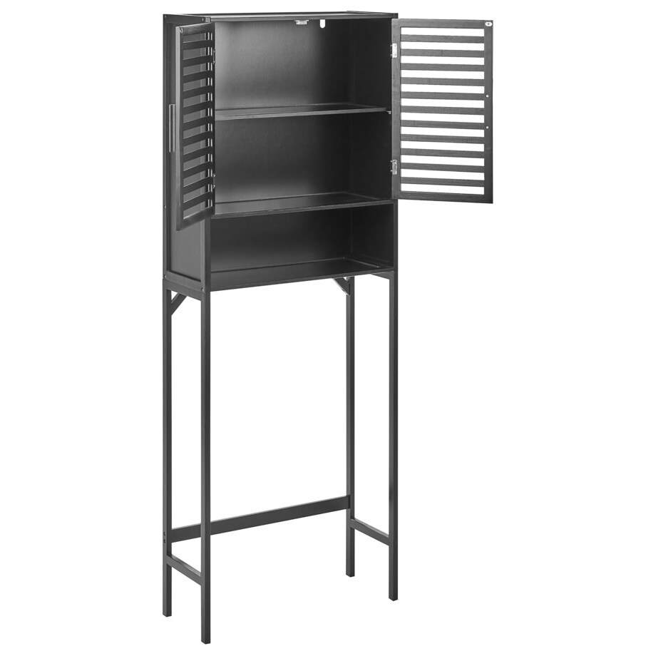 Szafka łazienkowa OKARCHE Bambus 63 cm Czarny