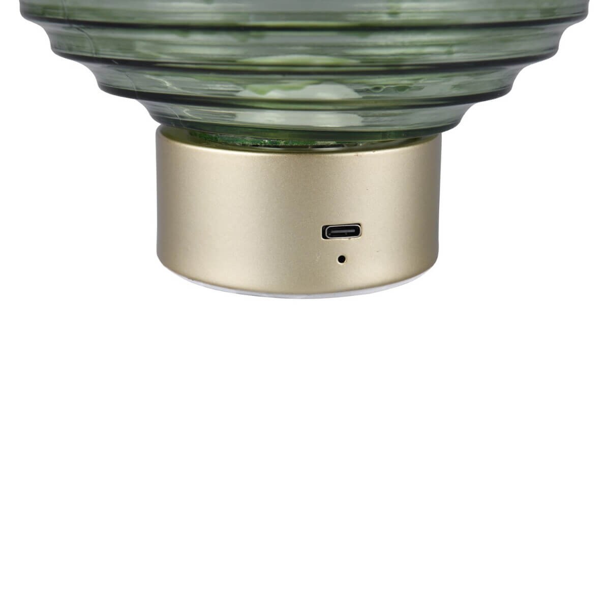 Szklana lampa stołowa Earl R57771115 RL Light LED 2W 3000K mosiądz zielona