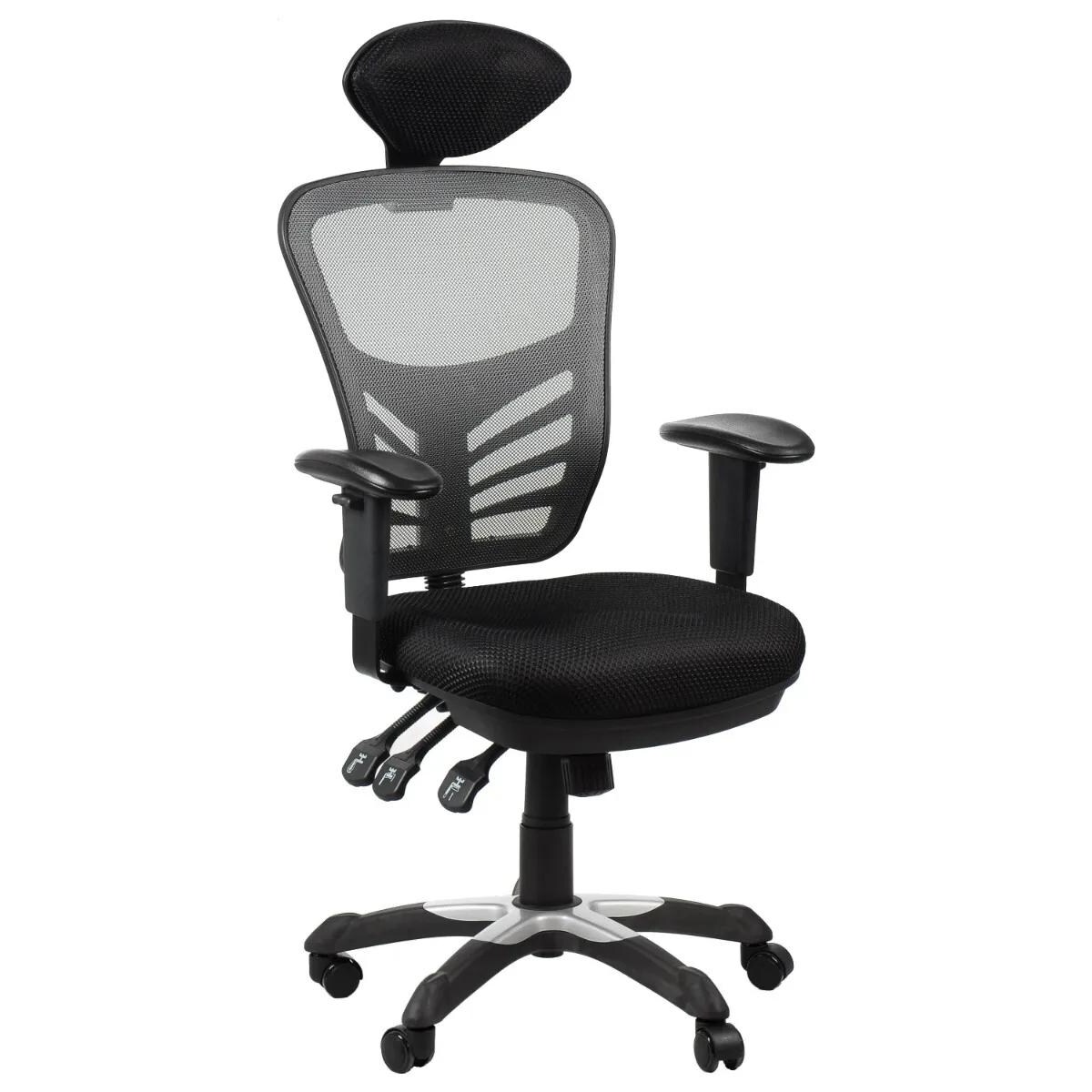 Fotel biurowy HG-0001H szary