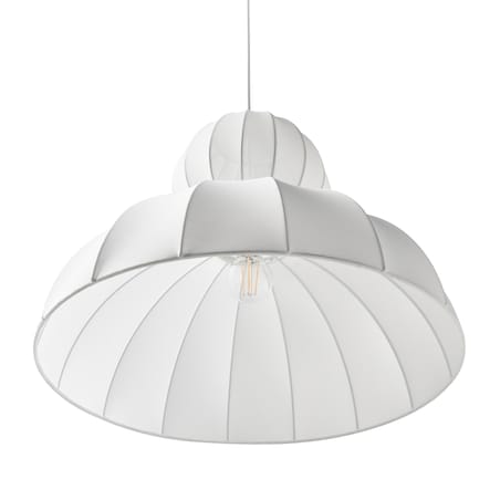 Lampa wisząca GOELETTE Jedwab syntetyczny Biały