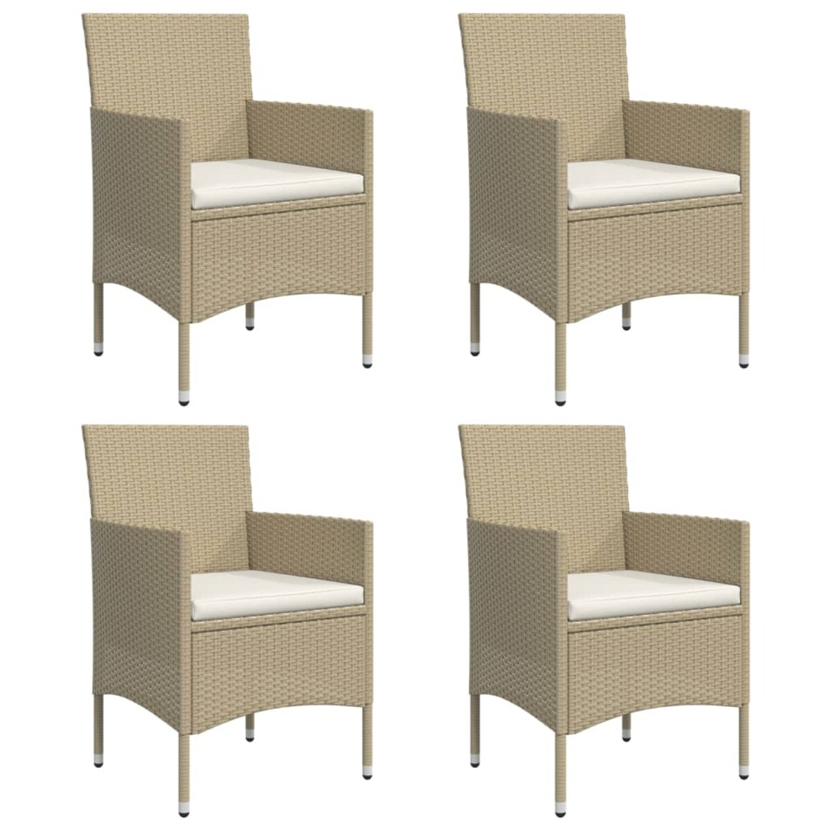 vidaXL 5-częściowy zestaw mebli ogrodowych z poduszkami, beżowo-czarny