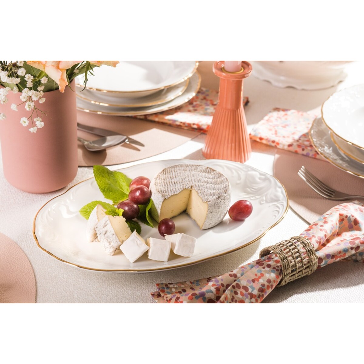 Serwis obiadowy dla 12 osób 40 el. Fryderyka Ivory 3617