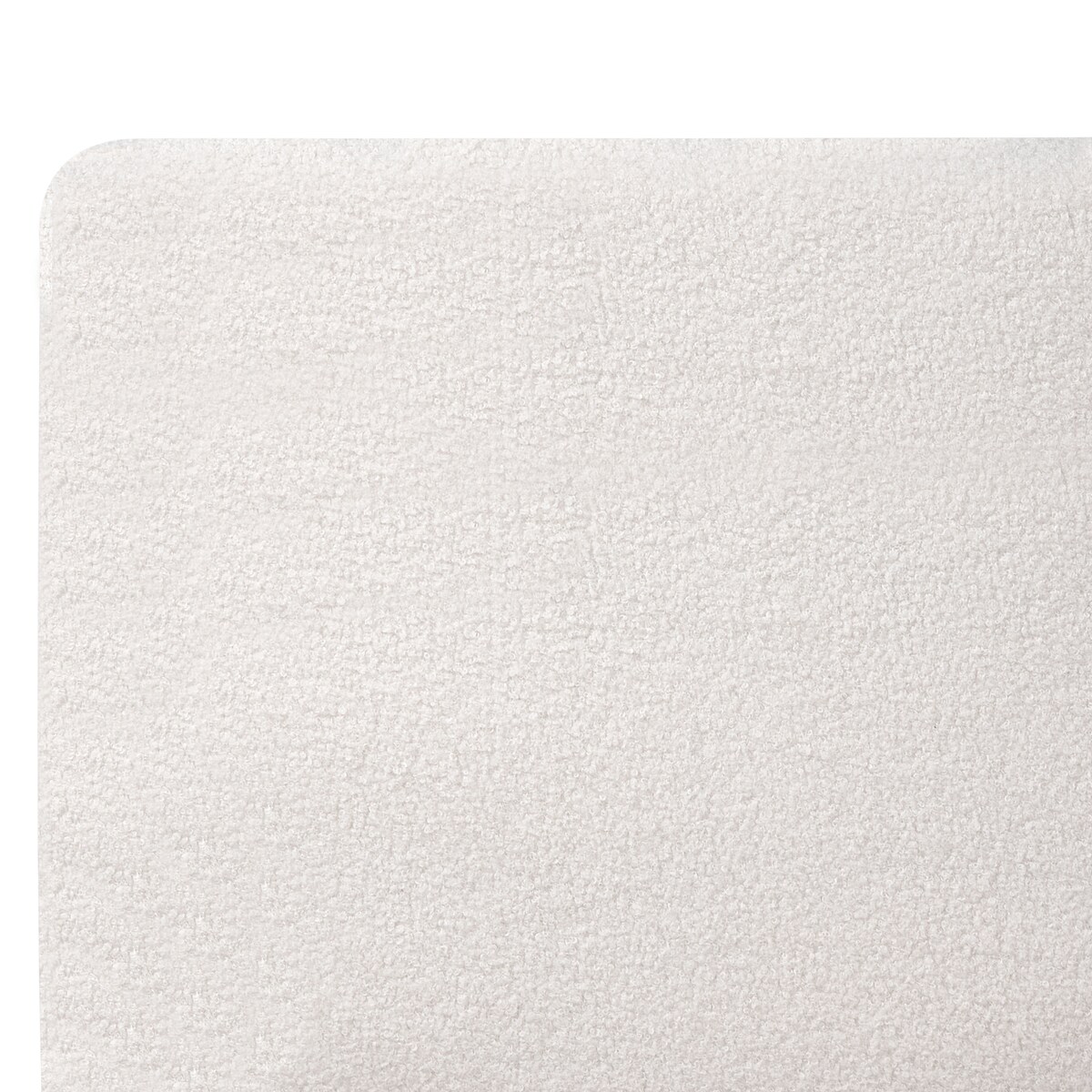 Łóżko Boucle MELLE 160 x 200 cm Złamana biel