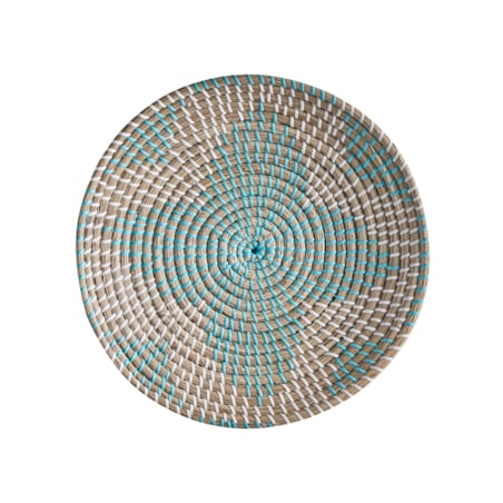 Zestaw 5 dekoracji ściennych z trawy morskiej wielokolorowy SONLA