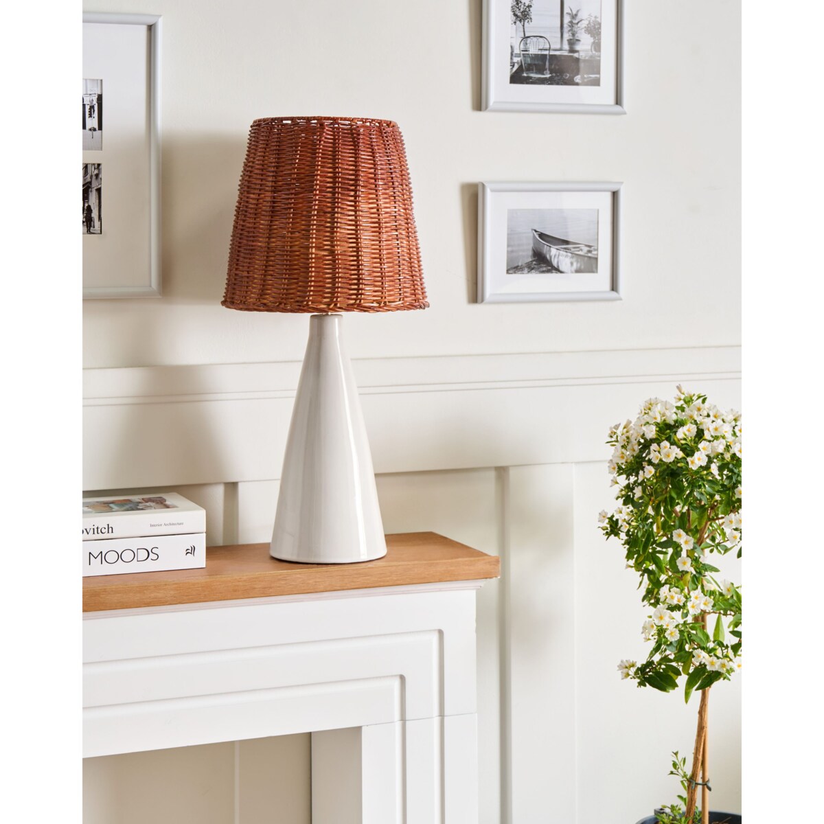 Lampa stołowa MADURU Ceramika Biały