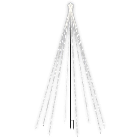 vidaXL Choinka z lampek ułożonych w wodospad, 400 diod LED, 2,5 m