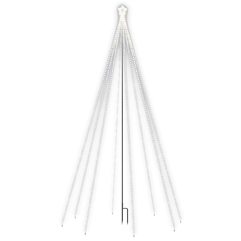 vidaXL Choinka z lampek ułożonych w wodospad, 400 diod LED, 2,5 m