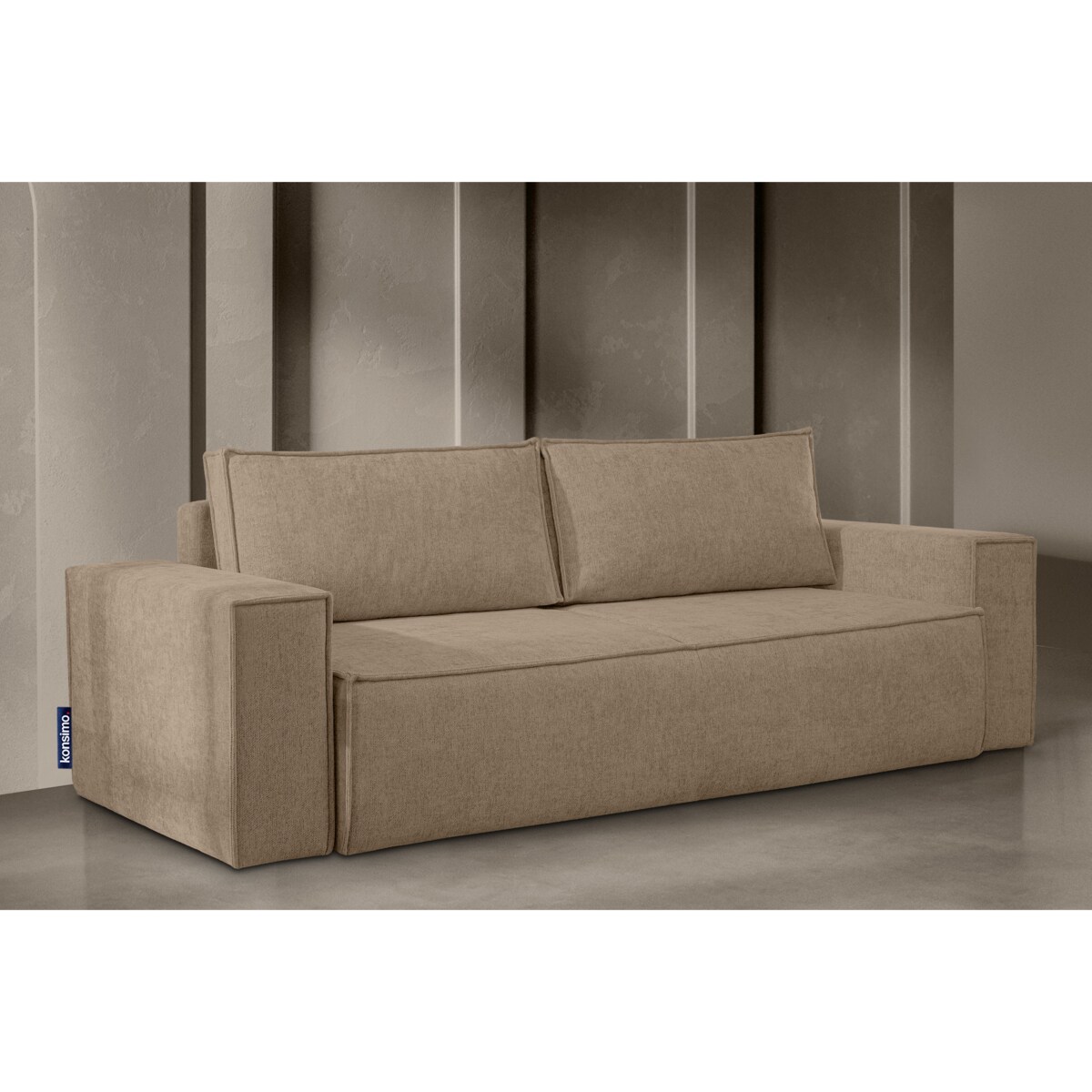 KONSIMO NAPI II Sofa 3-osobowa, kolor brązowy