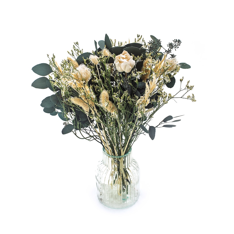 Bukiet suszonych kwiatów Grazia - eukaliptus, shola, koper włoski