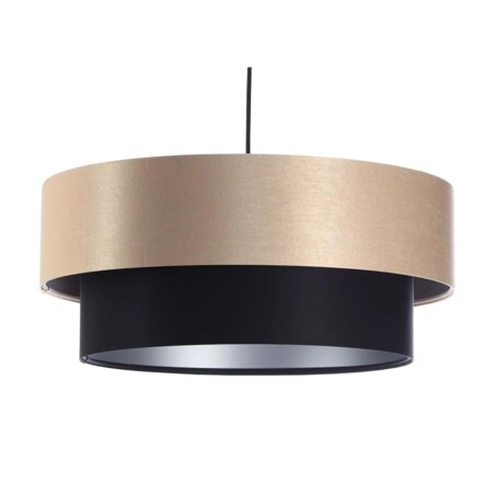 Lampa wisząca DOUBLE 40 czarna/kremowa