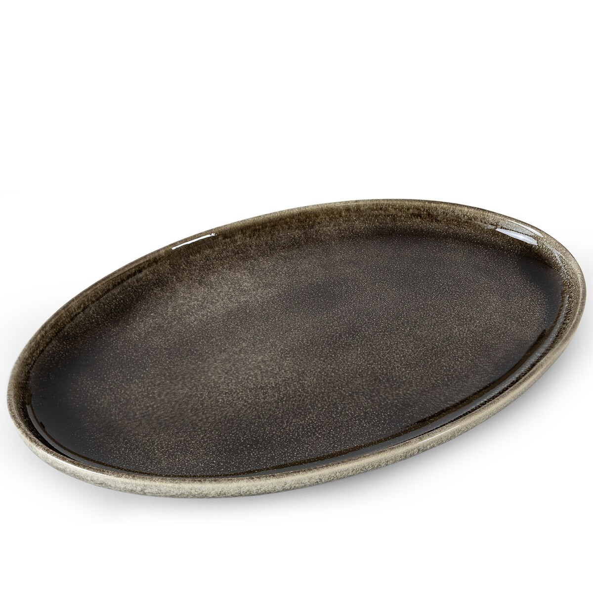 EDA Zestaw półmisków (2 szt.), brązowy/szary/beżowy