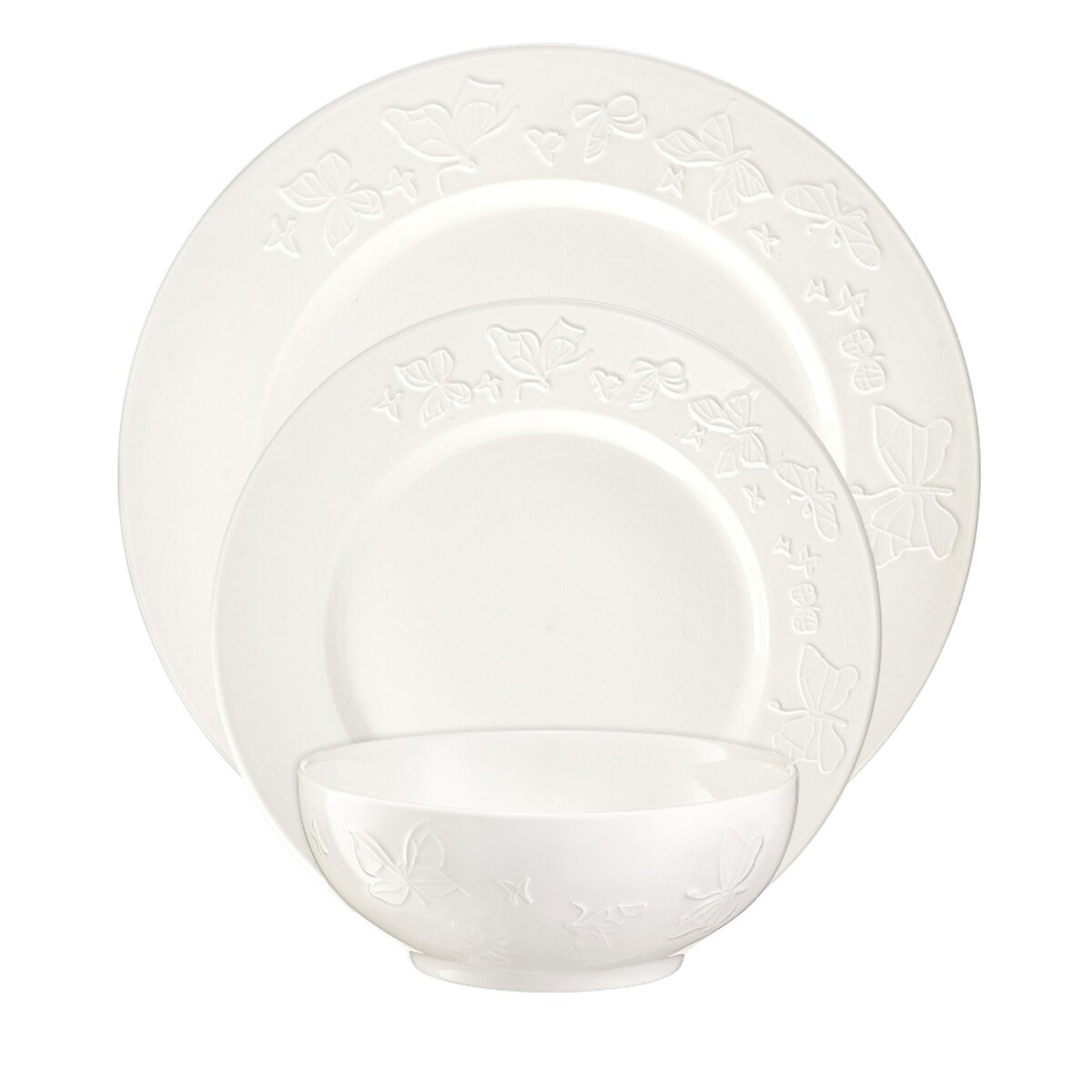 VILLA ITALIA Komplet talerzy porcelanowych na 6 osób VANESSA