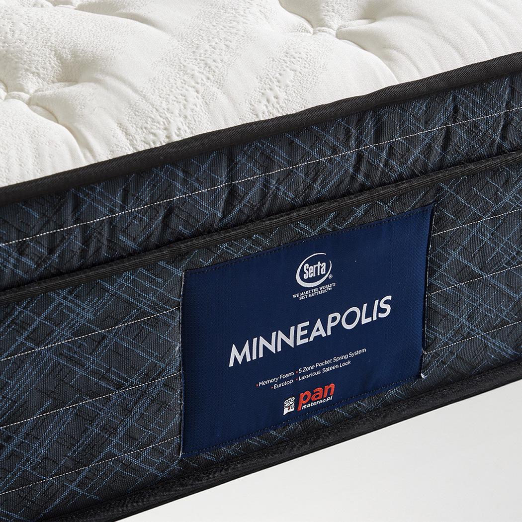 Materac 180x200 hybrydowy MINNEAPOLIS pianka Visco sprężyny PAN MATERAC