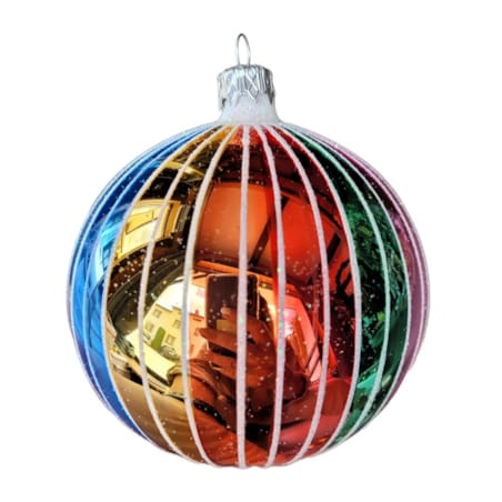 Bombka szklana komplet 4 szt. Ø 10 cm LUMEN