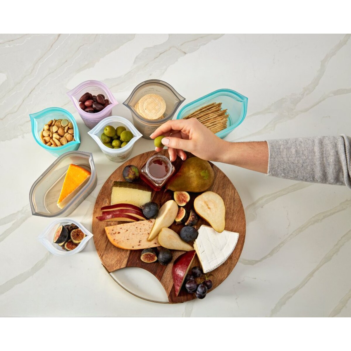 Pojemnik na przekąski S Lavender, 270 ml, Zip Top