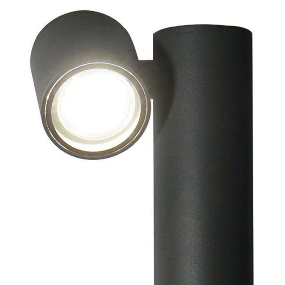 Zewnętrzna LAMPA stojąca PINO 311597 Polux ogrodowa OPRAWA metalowa IP44 czarna