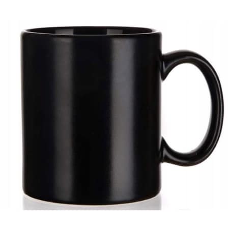 KUBEK BEZ NADRUKU czarny 350 ml matowy na kawę herbatę do pracy domu