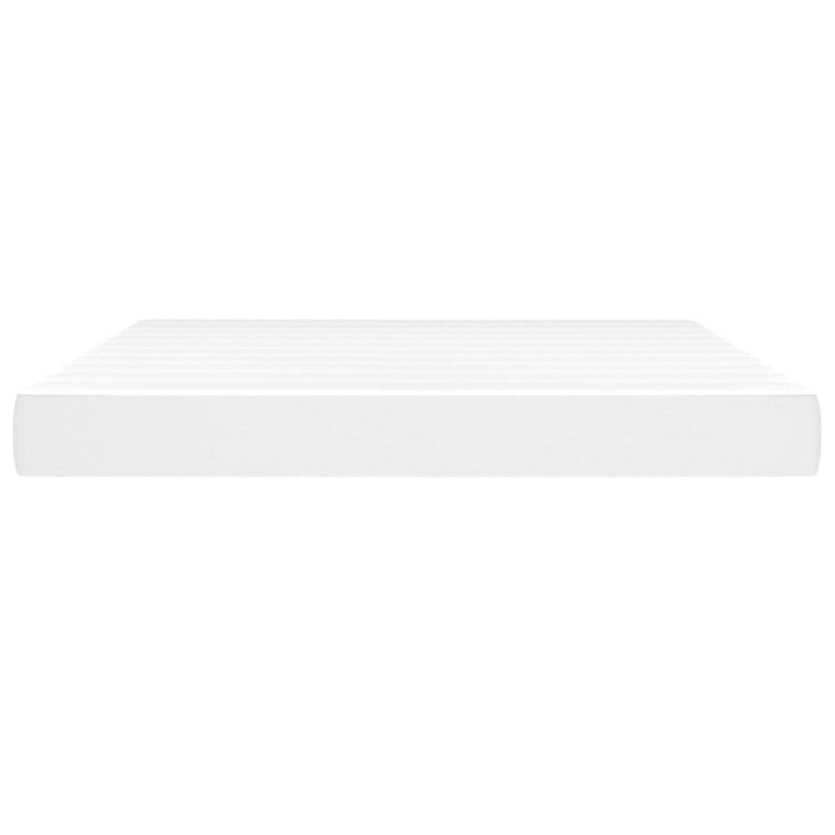 vidaXL Materac kieszeniowy, biały, 180x200x20 cm, sztuczna skóra