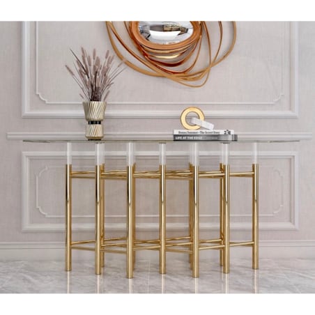 Konsola / komoda złota Amaretto Premium 170x40x80