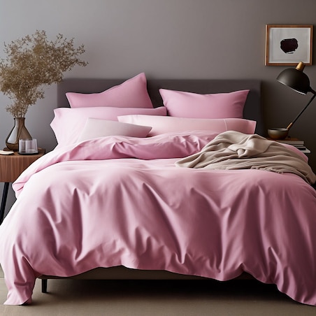 Poszewka satynowa 50x60 kolor Wrzos