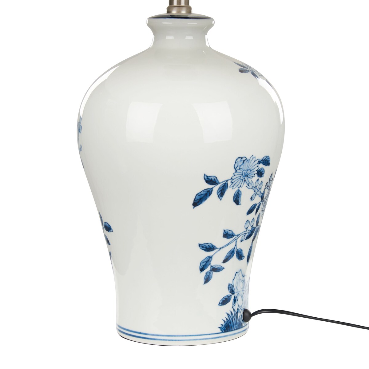 Lampa stołowa MAGROS Porcelana Biały/ niebieski