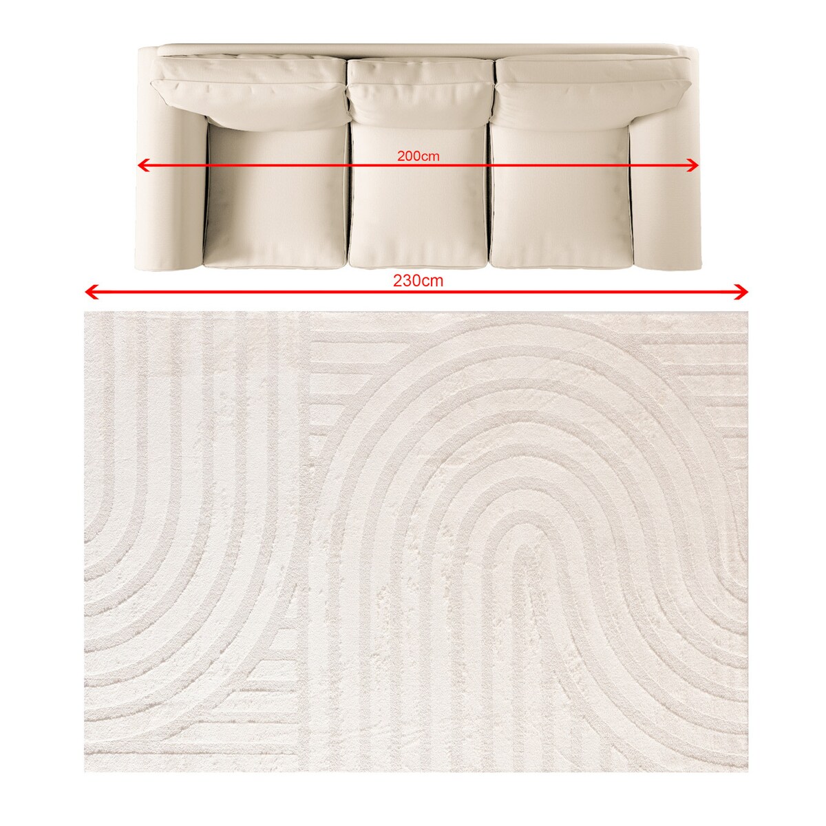 Dywan Belaro cream 160x230 cm, 160x230 cm