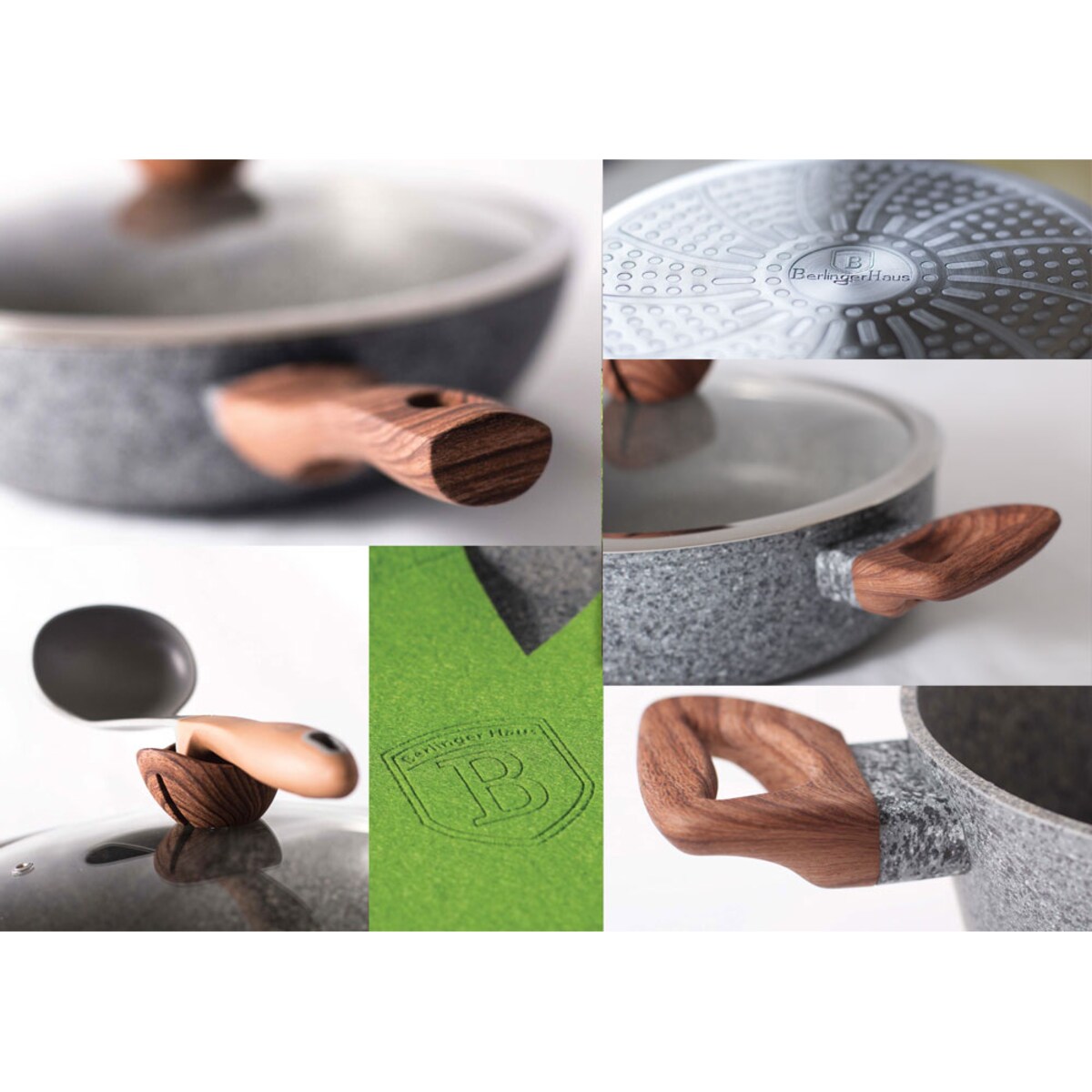 Zestaw garnków BERLINGER HAUS Forest Line 15 elementów