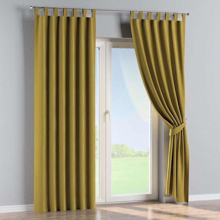 Zasłona na szelkach 1 szt. 130x245 oliwkowy zielony