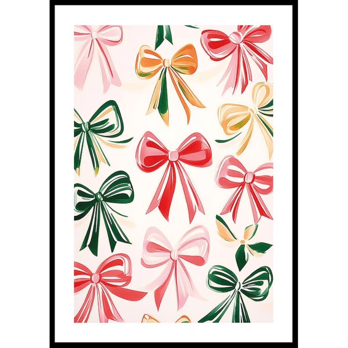 Poster Story, Plakat, Obraz - Pastelowe Kokardki, wymiary 60 x 84 cm