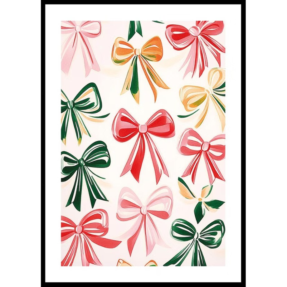 Poster Story, Plakat, Obraz - Pastelowe Kokardki, wymiary 60 x 84 cm