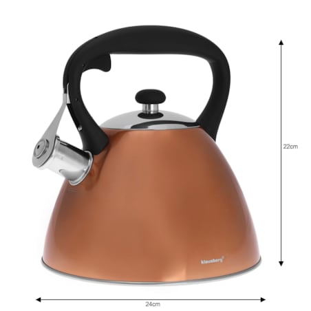 Czajnik stalowy z gwizdkiem 3.0L indukcja gaz miedziany KLAUSBERG