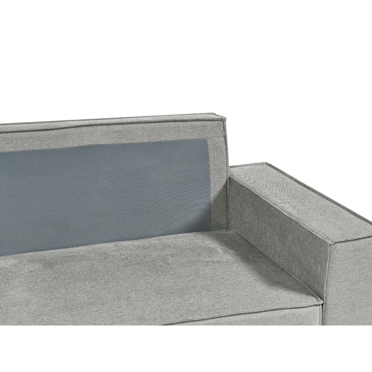 Narożnik prawostronny rozkładany z pojemnikiem szary KARILA