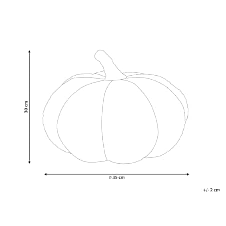 Poduszka dekoracyjna boucle dynia ⌀ 35 cm biała MUNCHKIN