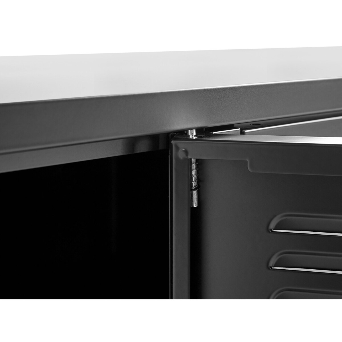 Szafka trzydrzwiowa metalowa czarna CARDIFF