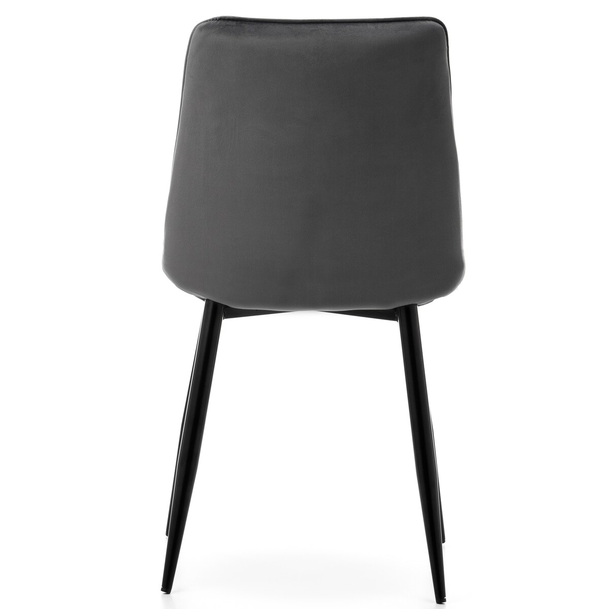 Krzesło tapicerowane welurowe CHIC velvet szary do salonu jadalni