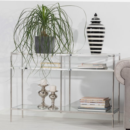 Konsola Pure silver 120x40x80cm, 120 x 40 x 80 cm