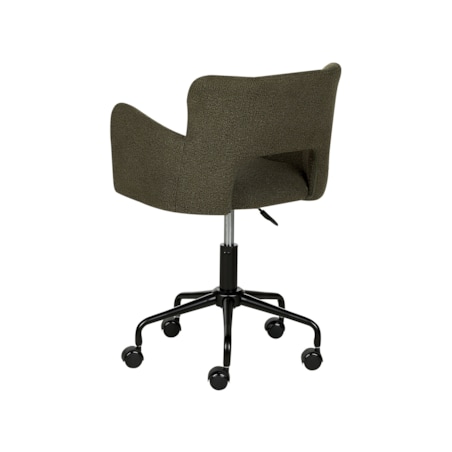 Krzesło biurowe regulowane boucle zielone SANILAC