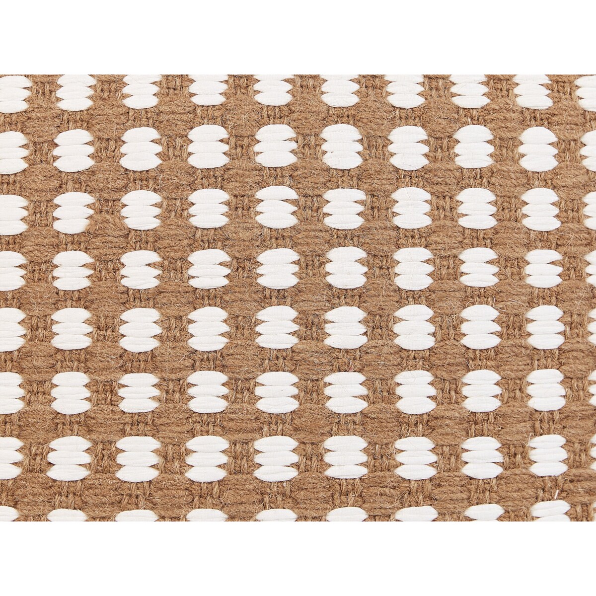 Puf bawełniany 50 x 50 x 30 cm beżowy CHILAR