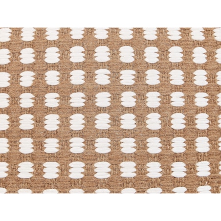 Puf bawełniany 50 x 50 x 30 cm beżowy CHILAR