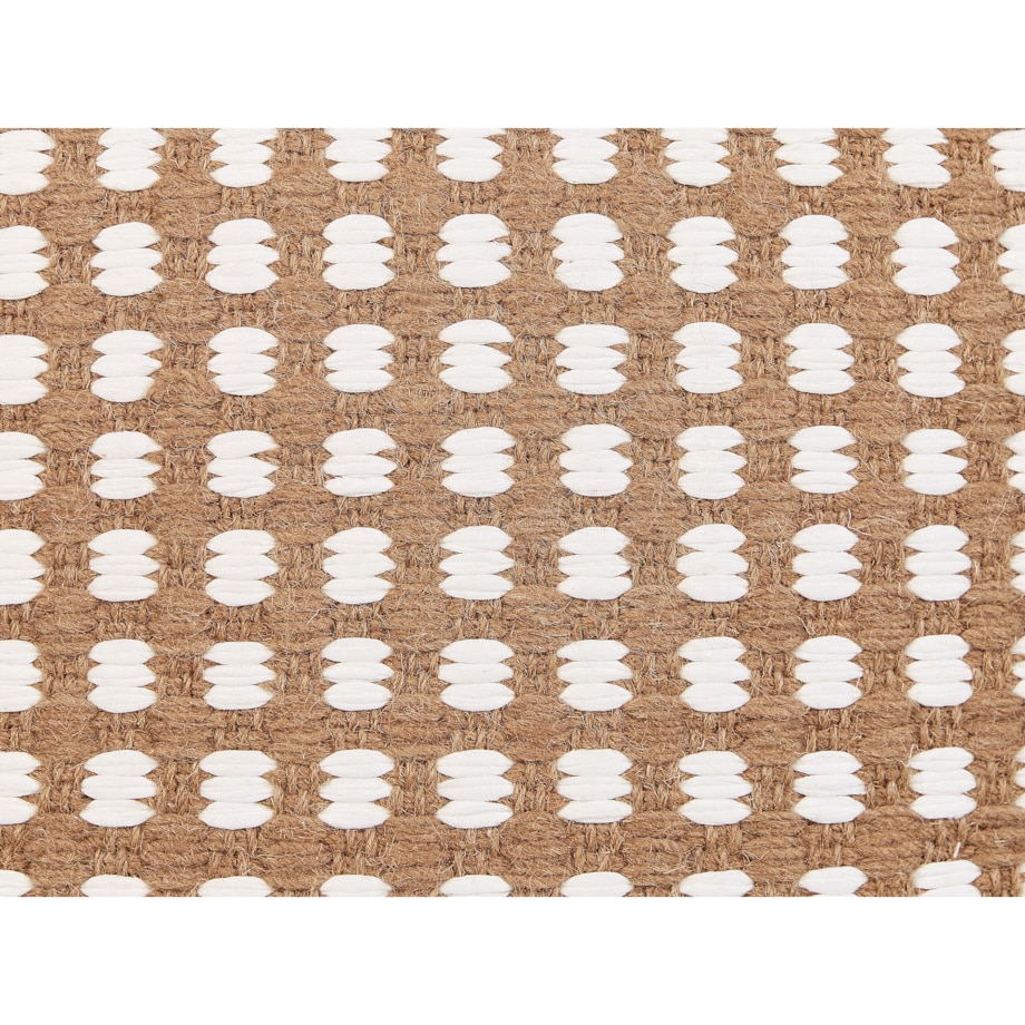 Puf bawełniany 50 x 50 x 30 cm beżowy CHILAR