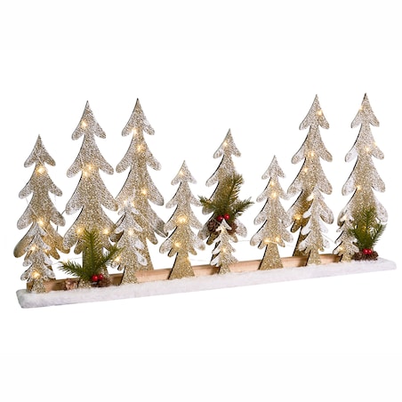 Dekoracja świąteczna LED ORIVESI Choinka 30 cm Jasnobrązowy