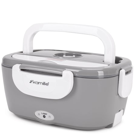 Elektryczny lunch box podgrzewany termos pojemnik na obiad 1.5L KAMILLE