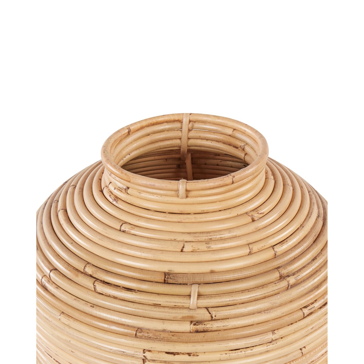 Rattan Wazon dekoracyjny 70 cm Naturalny ELATIA