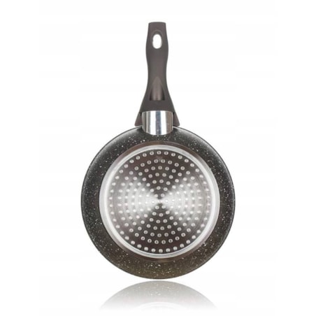 PATELNIA ALUMINIOWA 20 cm brown marmurkowa do smażenia prezent święta