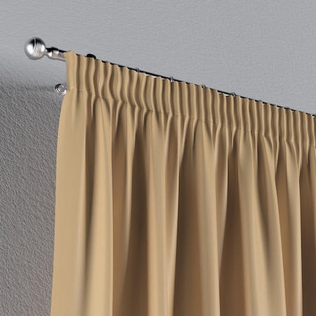 Zasłona na taśmie marszczącej 1 szt. 130x260 złoty z połyskiem