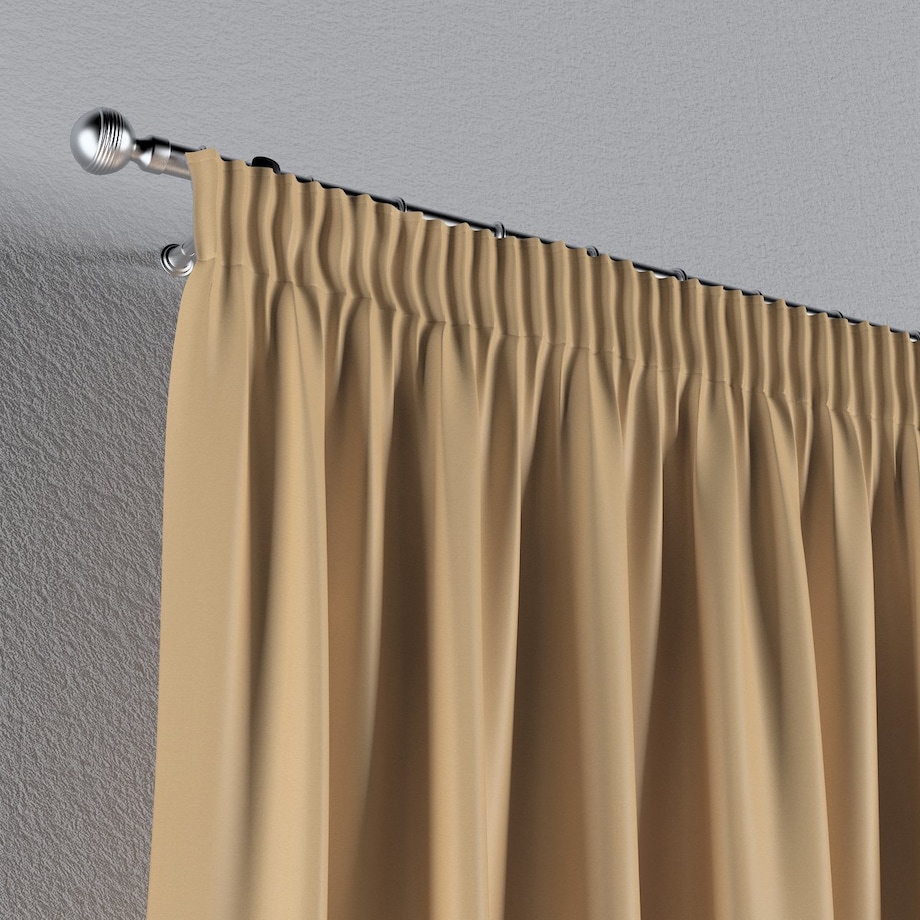 Zasłona na taśmie marszczącej 1 szt. 130x260 złoty z połyskiem