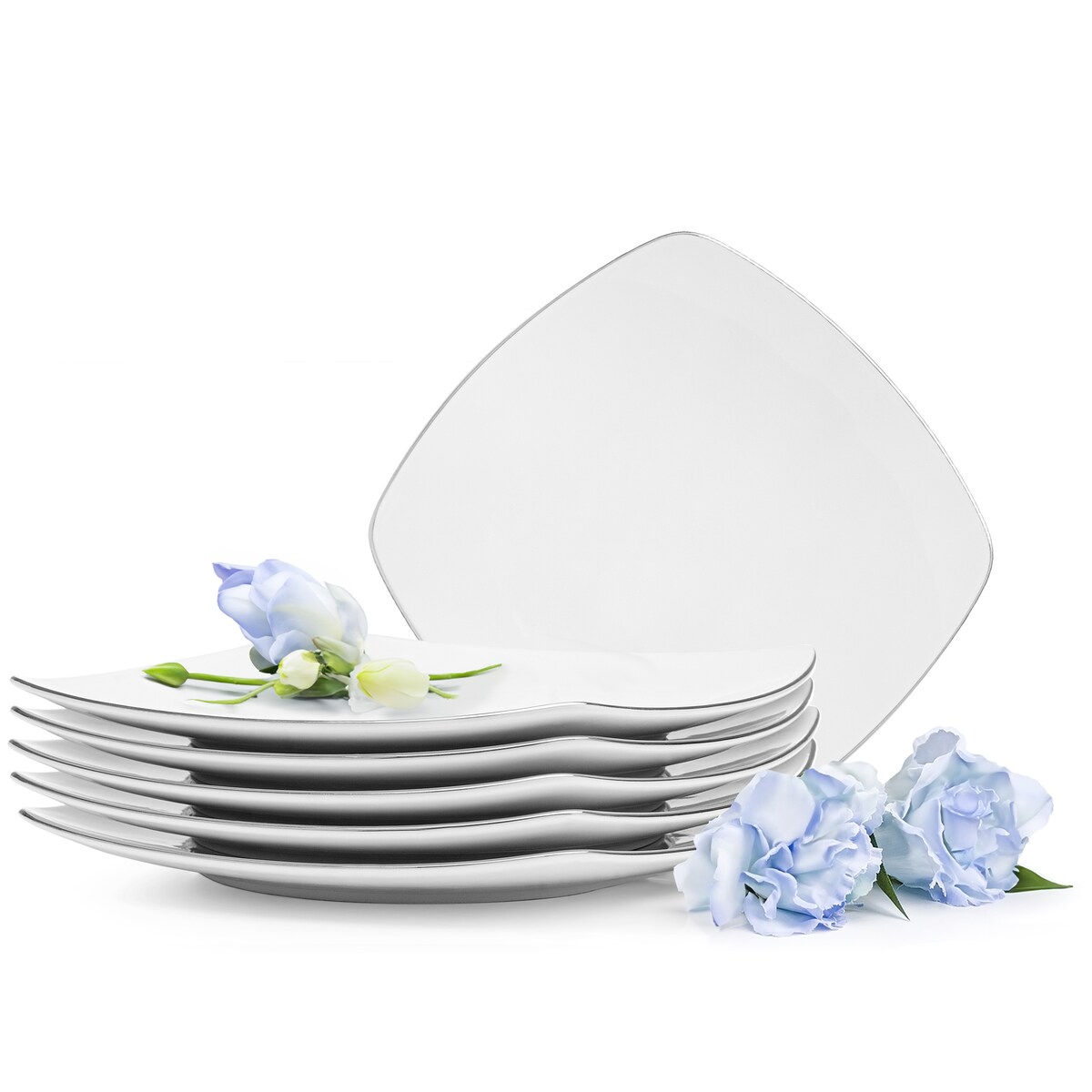 Konsimo CARLINA Talerz deserowy 6szt.