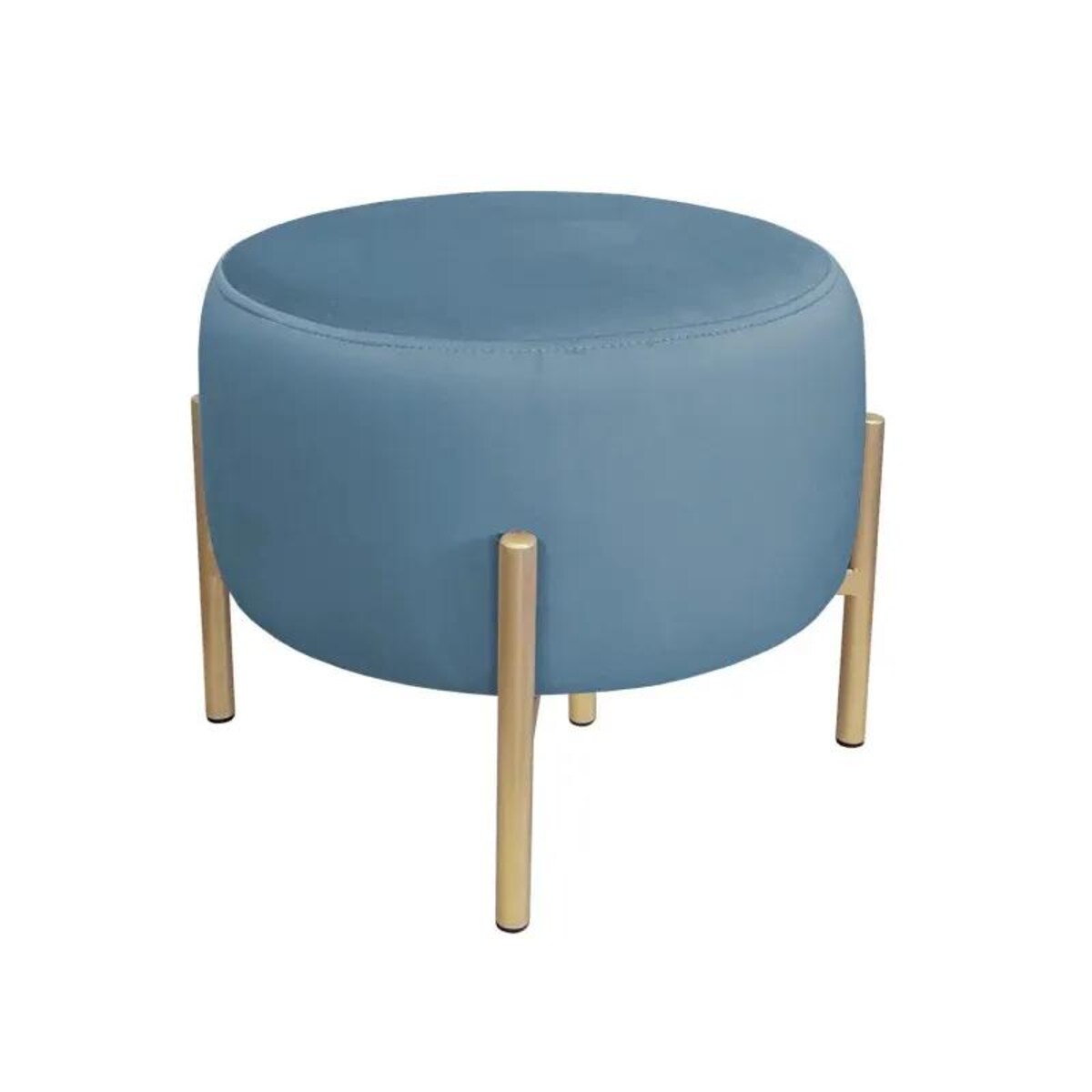 Pufa WILFRED MG VELVET ciemnoniebieska/złota