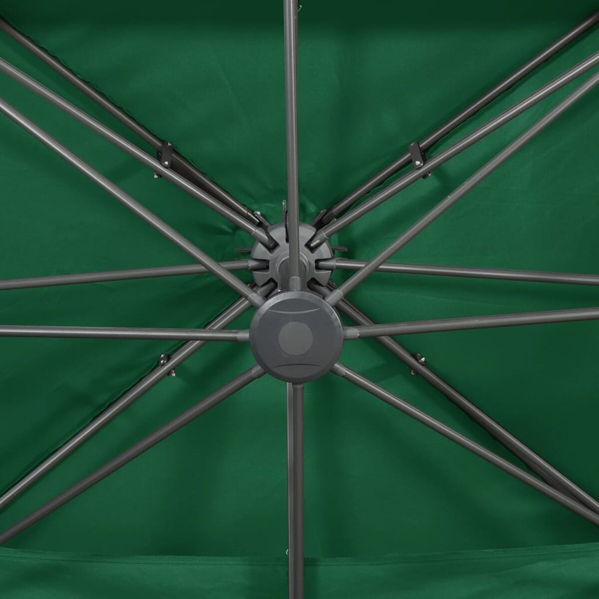 vidaXL Parasol wiszący z podwójną czaszą, 400x300 cm, zielony